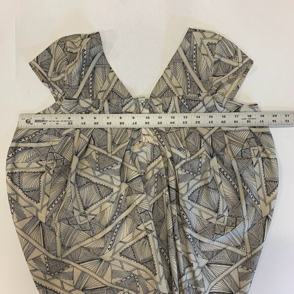 Mara Hoffman Women's Geometric Sleeveless Button Front Flowing‎ Top Size S - Picture 9 of 11